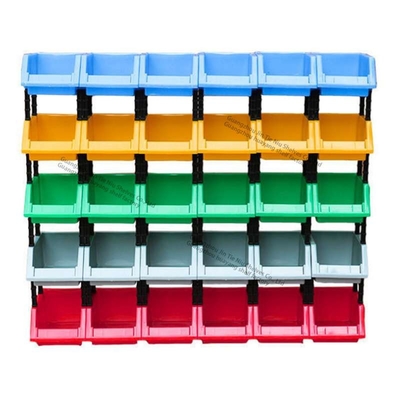 स्टैकेबल प्लास्टिक डिब्बे हैंगिंग 50 किग्रा स्टैकिंग स्टोरेज बॉक्स