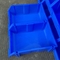 ब्लू स्टैकेबल प्लास्टिक डिब्बे 20 किलो नट और बोल्ट स्टोरेज कंटेनर