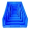 ब्लू स्टैकेबल प्लास्टिक डिब्बे 20 किलो नट और बोल्ट स्टोरेज कंटेनर