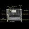 ओडीएम वेयरहाउस स्टोरेज पिंजरे 500 किलो वायर सुरक्षा पाउडर लेपित